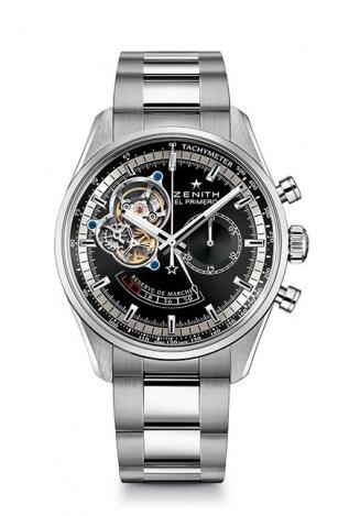 Replica Zenith Watch El Primero Chronomaster Power Reserve Black Bracelet 03.2080.4021/21.M2040